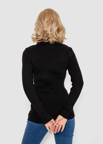 Светр-гольф жіночий однотонний, колір чорний, Ager (300171829)