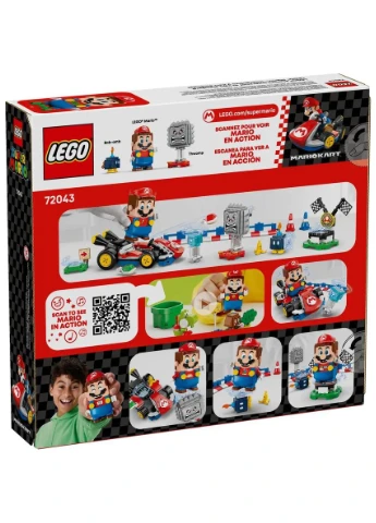 Конструктор Super Mario Mario Kart – Interactive Mario та Standard Kart 278 ел (72043) Lego (351363578)