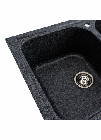 Гранітна мийка для кухні 7950 Equatoria матовий Графіт Platinum (342071597)
