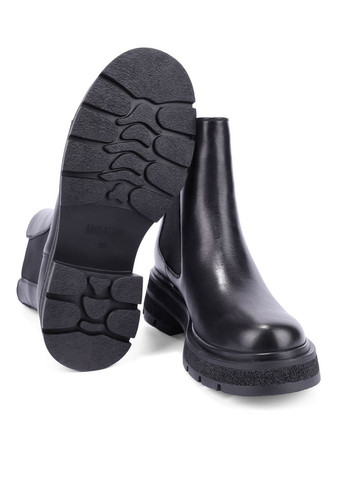 Жіночі Черевики AT0340M-3-3041 Чорний Шкіра MIRATON (368754014)