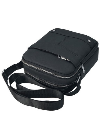 Сумка барсетка з натуральної м'якої шкіри чоловіча Qvant 1202 - Чорна Tiding Барсетка (366889755)