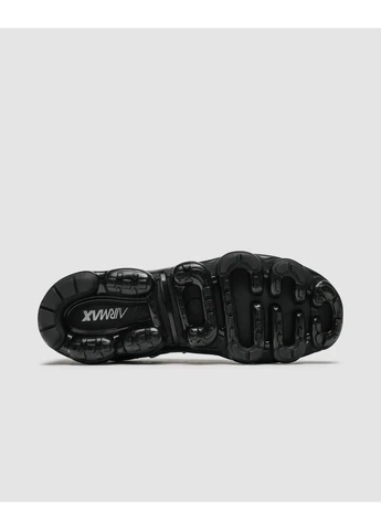 Черные демисезонные кроссовки мужские nike air vapormax plus triple black найк вапормакс черные No Brand