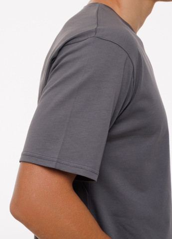 Серая мужская футболка "motorcycle" s серый (1218058000011) Наталюкс 12-1805