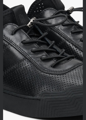 Чорні кеди низькі, колір чорний ES8