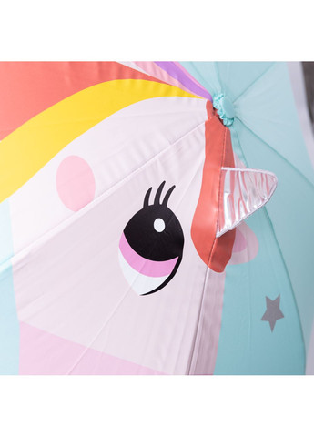 Комбінована} дитяча парасоля-тростина механічна з 3d-вушками складна 89 см, м'ятний Yiwu (361930971)