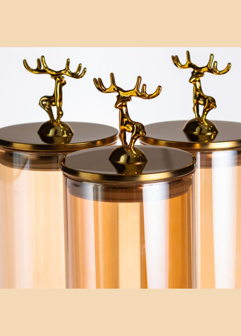 Диспенсер для напитков тройной 5,5 л на бамбуковой подставке Happy Life (336964326)