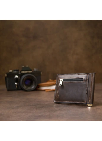 Винтажный кожаный зажим для денег 11473 Grande Pelle (394612766)