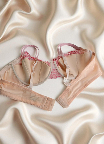 Розовый балконет кружевной бюстгальтер paloma FS с косточками нейлон