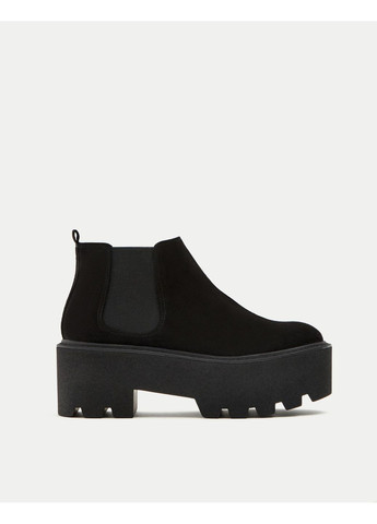 Чорні ботильйони,чорний, Pull & Bear