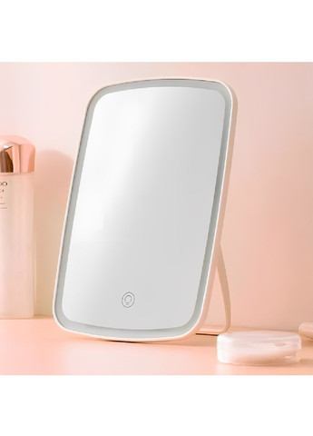 Дзеркало для макіяжу акумуляторне з підсвічуванням регулюванням яскравості кута нахилу 1200 мАг 22×16×3 см (480111-Prob) Біле Unbranded (329486730)