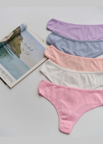 Стринги пастельнные, батал 5 шт. Nicoletta (322126878)