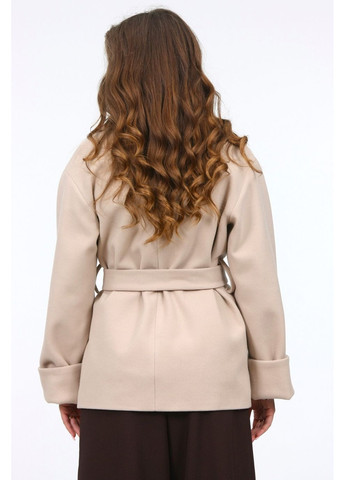 Бежеве демісезонне Пальто жіноче 146 бежевий Актуаль