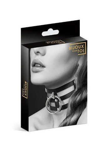 Чокер потрійний з кільцем для повідця Bijoux Pour Toi - FETISH, екошкіра No Brand (303892033)