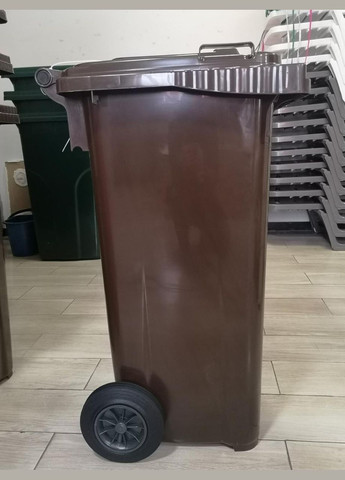 Мусорный бак на колесах "Евро" 120л, пластик, Украина Алеана (322594315)