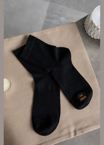 Чоловічі шкарпетки високі дикий шовк чорні Корона (294337965)