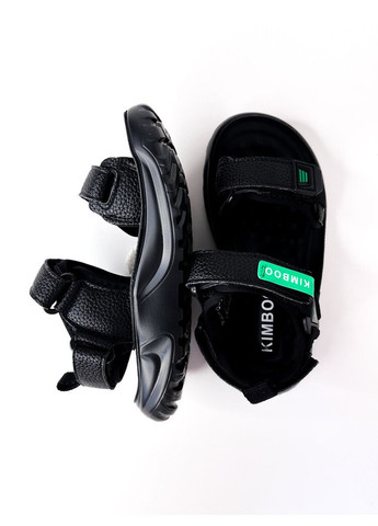 Черные детские кожаные босоножки 26 г 16,7 см черный артикул б293 Kimbo-O