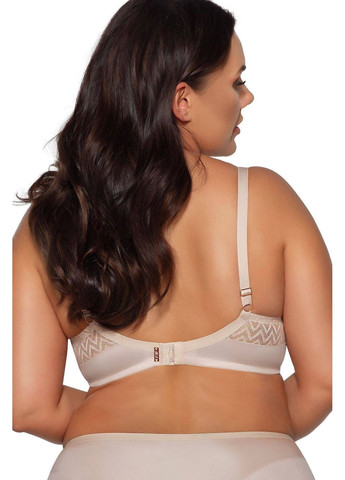 Бежевий гладкий м'який бюстгальтер Ava з кісточками