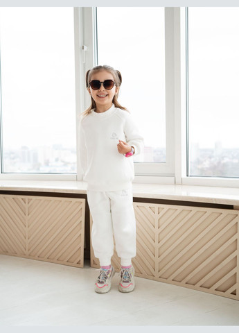 Молочний демісезонний костюм дитячий утеплений it’s me з кишенями молочний брючний It's ME ONE