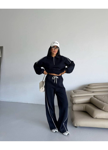 Теплый спортивный женский костюм с лампасами. Україна (361856445)