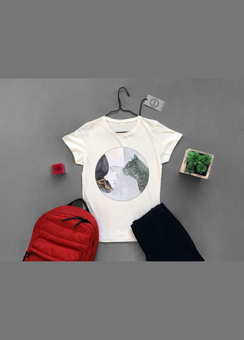 Футболка YOUstyle Girl and Cat_Circle 0567 Gildan (279540933)