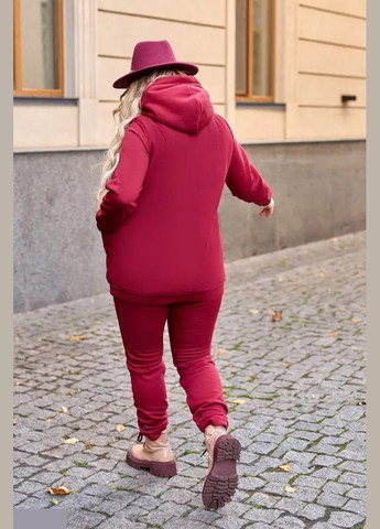 Прогулянковий костюм Женщинам зимовий без меха HD-1207 Бордовий, 48-50 Sofia (268301731)