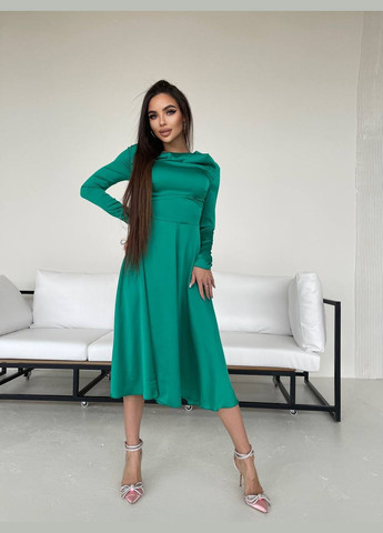 Зелена плаття гойдалка 045 Zarema