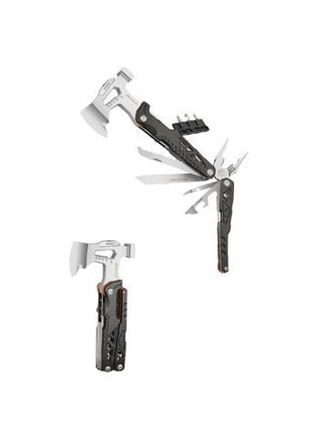Мультитул Молоток Сокира JB Tactical Multitool 24 в 1 Черный JB-11 Кобура на Пояс JB Tacticals (342966670)