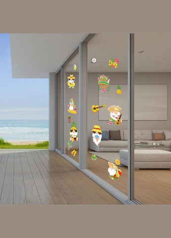 Декоративні наліпки LAMEK 8 аркушів (Алоха карнавал) No Brand (301854146)