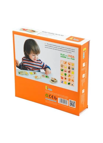 Логический пазл Что едят зверюшки 24 эл. (51607) Viga Toys (331297211)