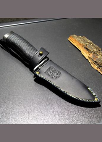 Нож тактический из кожаными ножнами крепления ремень и молли No Brand (294843296)