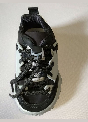 Черные всесезонные кроссовки детские he серо-черные No Brand