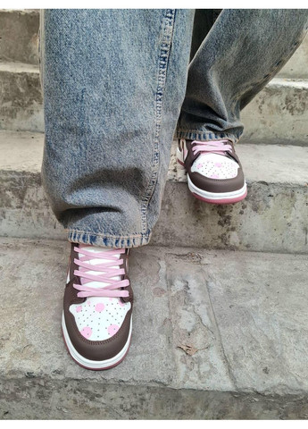 КРОССОВКИ ЖЕНСКИЕ NIKE DUNK LOW SWEET TOOTH CUSTOM НАЙК СБ ДАНК No Brand белые демисезоны (368855007)