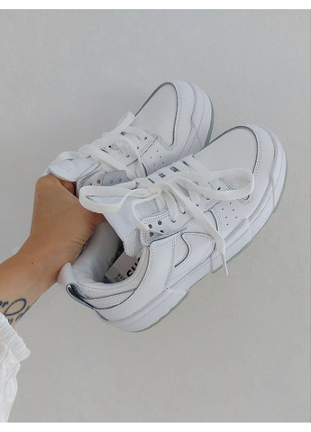 Білі Осінні кросівки чоловічі nike dunk low disrupt white найк сб данк No Brand