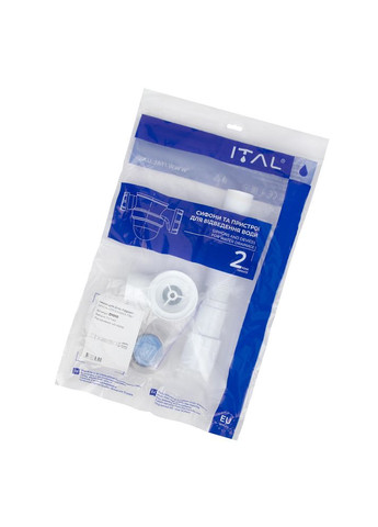 Сифон для душевого поддона D1010 низкий, выпуск 1 1/2" ITAL (316095105)