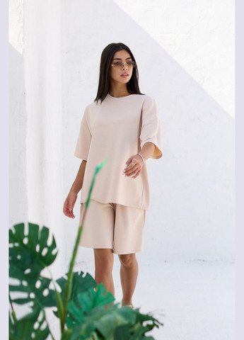 Літній костюм футболка з шортами. Капучіно Seventeen (336551394)