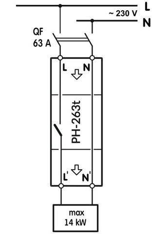 Реле напруги мультифункціональне РН-263T 63A Novatec (346088920)