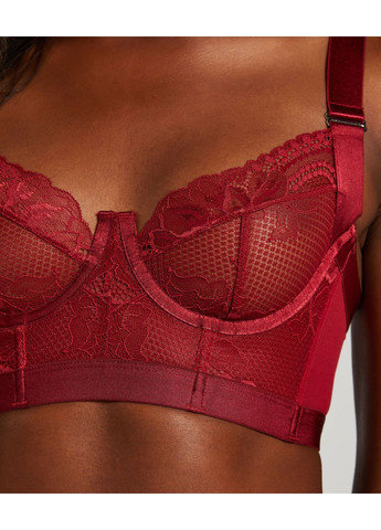 Бордовий мереживний бюстгальтер Hunkemoller