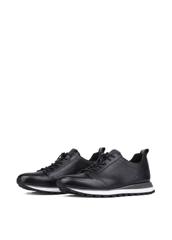Черные всесезонные мужские кроссовки m907ab-70-g11/nr2 черный кожа MIRATON