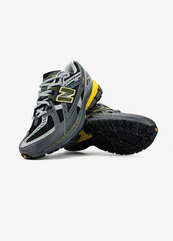 Сірі Осінні кросівки new balance castlerock black yellow No Brand 1906N