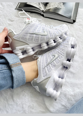 Кросівки жіночі і чоловічі Nike Shox TL White | Найк Шокс ТЛ білі No Brand білі демісезони (341264125)