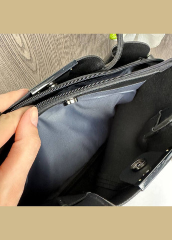 Женская городская сумочка Черная (1232ДКч) No Brand сумка (338431515)