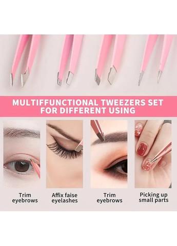 Пинцеты для бровей набор 4 шт No Brand (363188124)