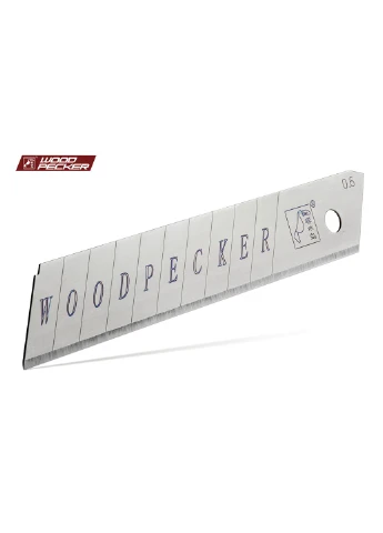 Лезвия для канцелярского ножа 18мм утолщенные серые 10шт FD-27 Woodpecker (392074981)