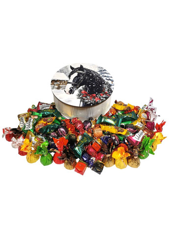 Подарунок №30/20 “Магія Цукеркової Зими” 1 кг (21х21х9 см, у дерев'яній коробці) Унікальна цукерка (372656236)