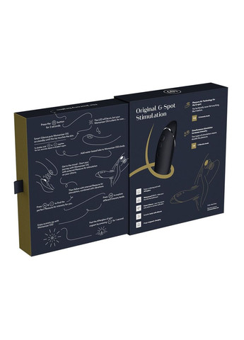 Вібратор для точки G з вакуумною стимуляцією OG Dark Grey Womanizer (297865726)