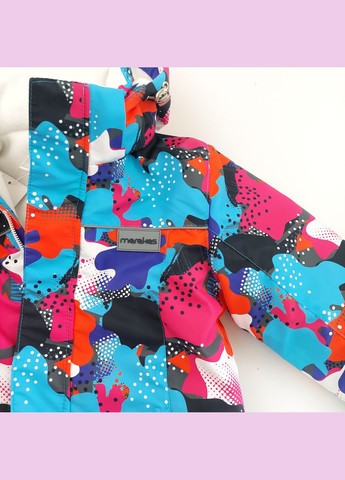 Рожева зимня дитяча зимова куртка для дівчинки з капюшоном (416022) Marakas