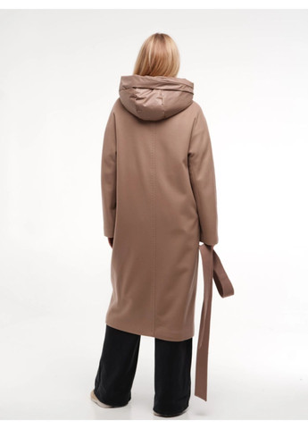 Темно-бежеве демісезонне Пальто Темно-бежеве + Жилет Esmeralda