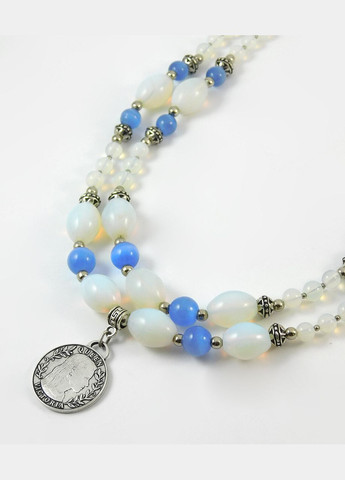 Ожерелье "Лунный бархат" Кошачий глаз, Лунный камень Fursa fashion (322316370)