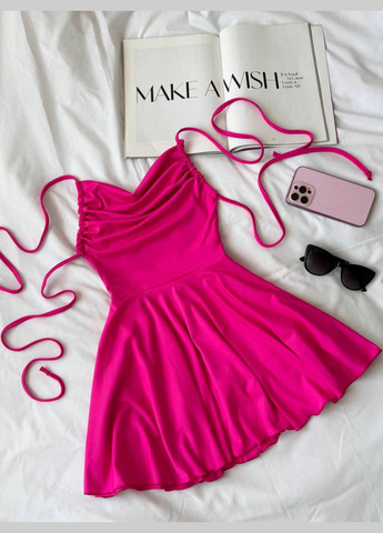 Жіночий комбінезон з шортами та відкритою спиною MonCher комбінезон-шорти малиновий повсякденний дайвінг, трикотаж