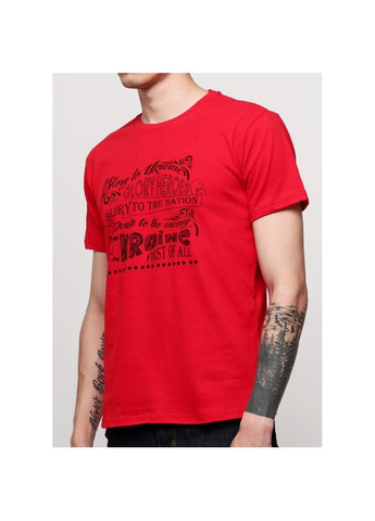 Чорна чоловіча патріотична футболка з принтом слава україні glory heroes ukraine Stedman